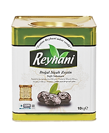 Reyhani Taç 10 Kg Yağlı Salamura Siyah Zeytin